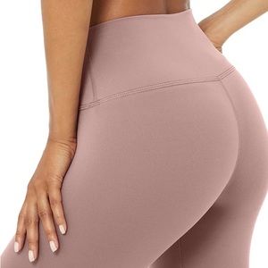 Alo yoga wood rose mauve cotton capris size small